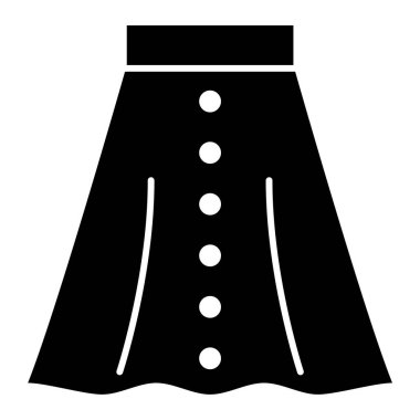 Güzel etek. Web simgesi basit illüstrasyon