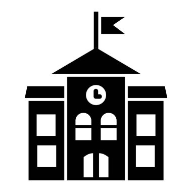 Bina. Web simgesi basit tasarım