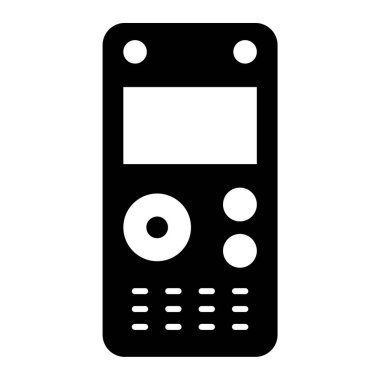 cep telefonu simgesi. Web için akıllı telefon vektör simgelerinin basit çizimi