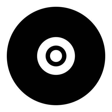 CD mi? Web simgesi basit illüstrasyon