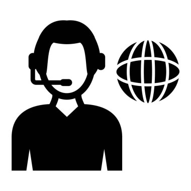 Çağrı merkezi. Web simgesi