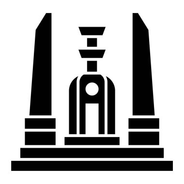 Bina. Web simgesi basit illüstrasyon