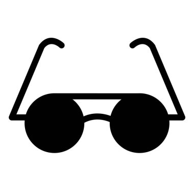 Güneş gözlüğü. Web simgesi basit illüstrasyon