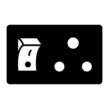 zar. Web simgesi basit tasarım