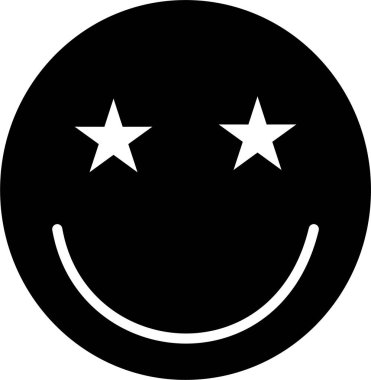 Bir yüz simgesinin vektör illüstrasyonu