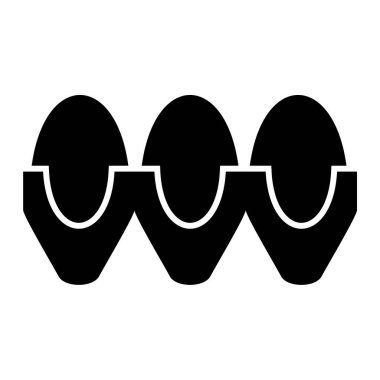 Yumurta simgesi vektör illüstrasyonu