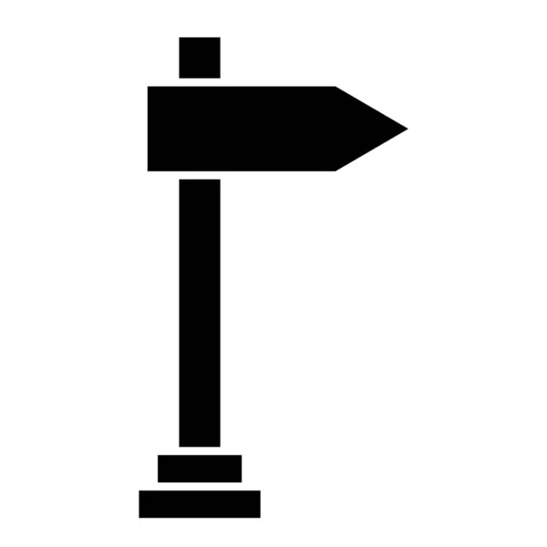 Wegweiser Einfache Illustration Von Verkehrszeichen Vektorsymbolen Für Das Web — Stockvektor