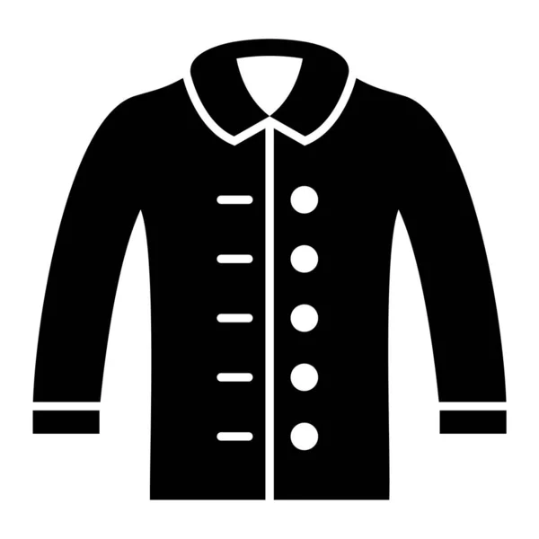 Chaqueta Icono Web Ilustración Simple — Vector de stock