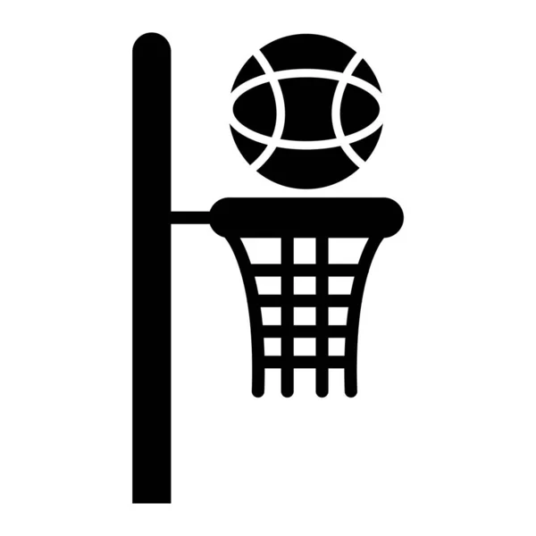 Basketball Basket Icon Simple Illustration Volleyball Ball Vector Icons Web — Stock Vector