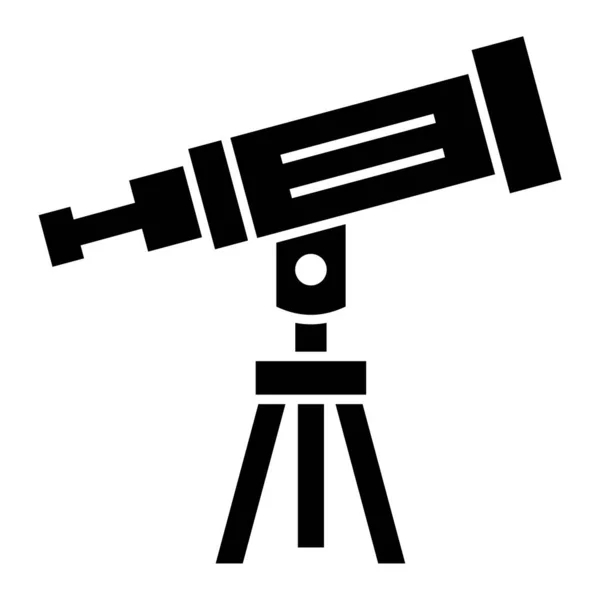 Telescope Web Icon Vector Illustration — Stock Vector