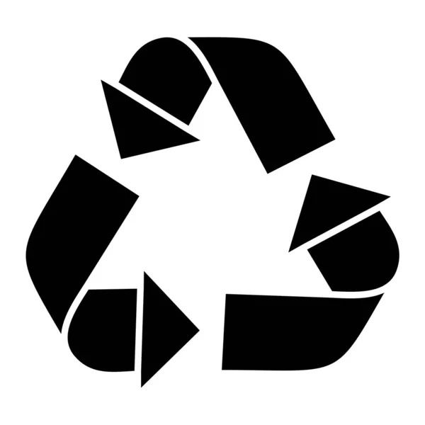 Ícone Símbolo Reciclagem Ilustração Vetorial —  Vetores de Stock