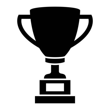 Kupa ikonu. Web tasarımı için ödül kupa vektör simgelerinin basit illüstrasyonu