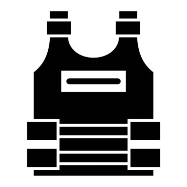 Yelek. Web simgesi basit tasarım