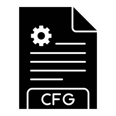 dosya biçimi simgesi, vektör illüstrasyonu