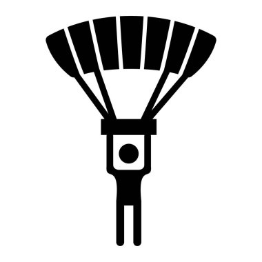 Bir paraşüt simgesinin vektör çizimi