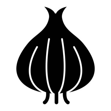 Soğan ikonu. vektör illüstrasyonu