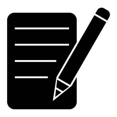 Kalem. Web simgesi basit illüstrasyon