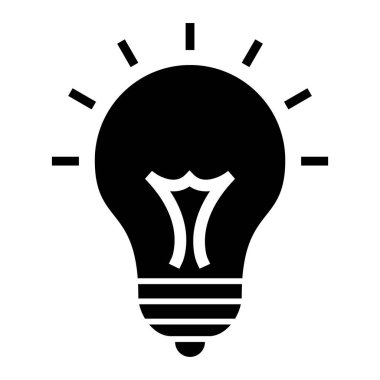 Bir fikrim var. Web simgesi basit illüstrasyon