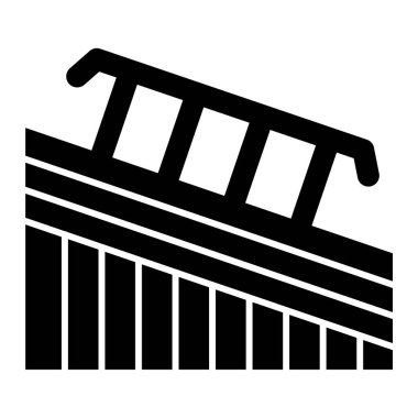 Demiryolu simgesi vektör illüstrasyonu