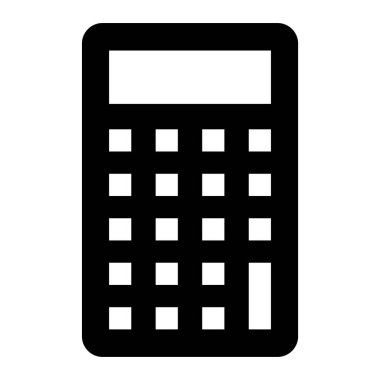 Hesap makinesi. Web simgesi basit illüstrasyon