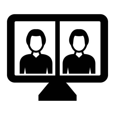 kullanıcı. Web simgesi basit illüstrasyon