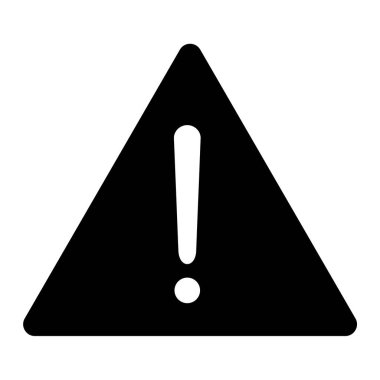 ünlem işareti simgesi, vektör illüstrasyonu