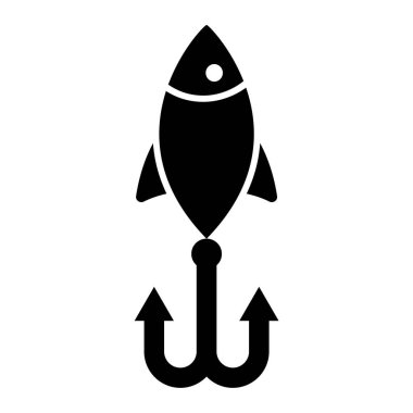 Roket. Web simgesi basit illüstrasyon