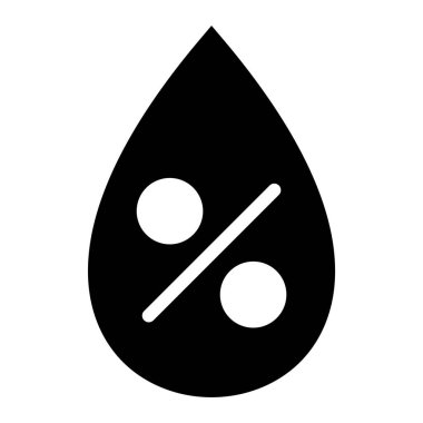 Su damlası ikon vektörü. izole bir arkaplan.