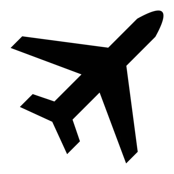 Flugzeug Web Ikone Einfaches Design — Stockvektor