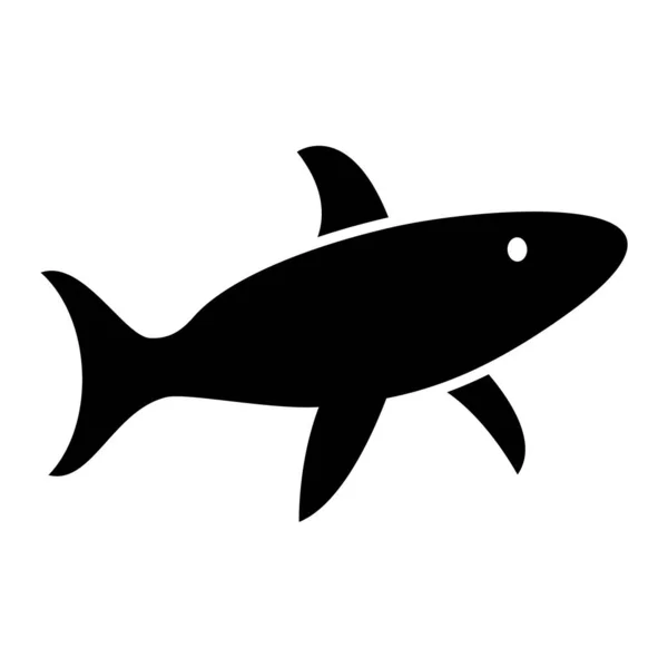 Shark Ikon Vektor Illustration — Stock vektor
