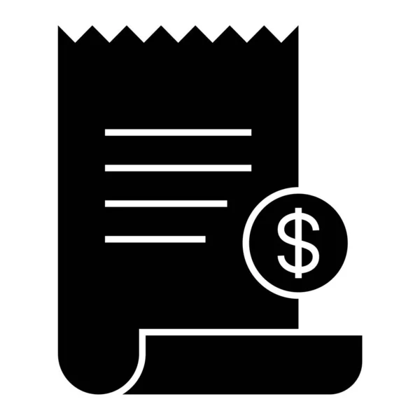 Bill Web Icon Simple Illustration — Stock Vector