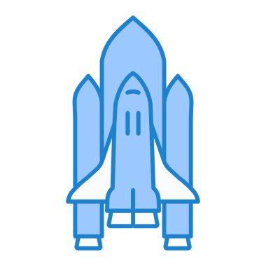 roket fırlatma simgesi vektör çizimi