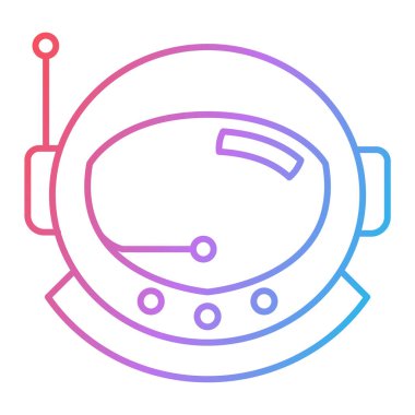 astronot simgesi vektör illüstrasyonu