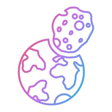 uzay simgesinin vektör illüstrasyonu