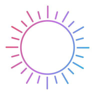 Güneş Simgesi Vektör illüstrasyonu