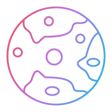 Dünya ikonu. Web için güneş küresi vektör simgelerinin özet çizimi