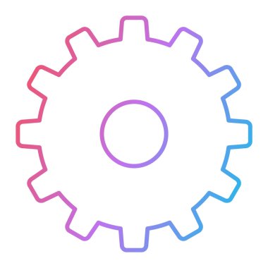 dişli simgesi vektör illüstrasyonu