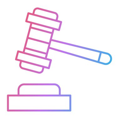 Açık artırma simge vektör çizim