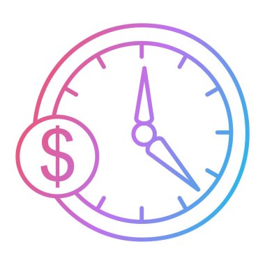 Zaman yönetimi simgesi vektör illüstrasyonu