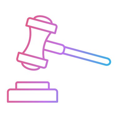 açık artırma çekiç ikonu vektör illüstrasyon tasarımı