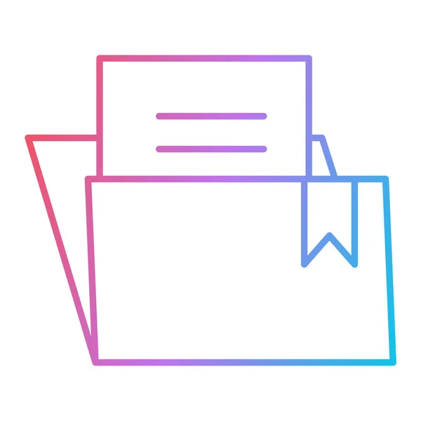Document Folder Ribbon Envelope Vector Illustration Design — Image vectorielle