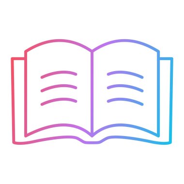 kitap simgesi vektör illüstrasyonu