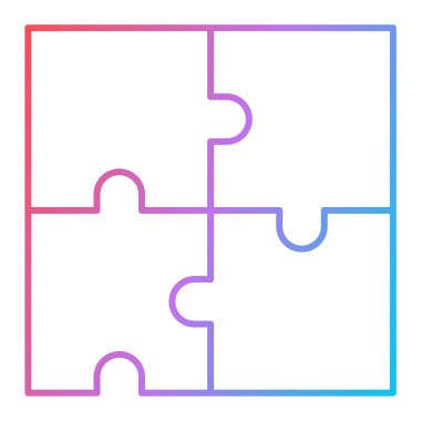 Bulmaca simgesi vektör çizimi