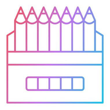 Kalemler. Web simgesi basit illüstrasyon