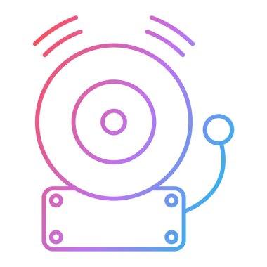 ccTV kamera simgesinin vektör illüstrasyonu