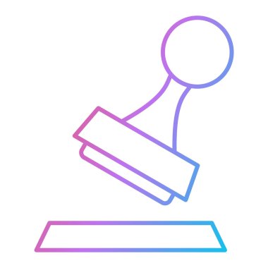 Modern b 'nin vektör illüstrasyonu eksik simgesi