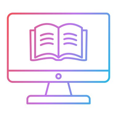 kitap simgesi vektör illüstrasyonu