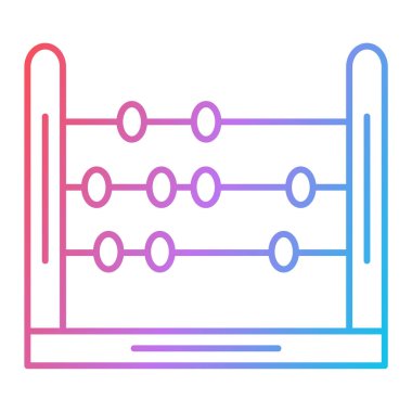 abaküs vektör simgesi modern illüstrasyon