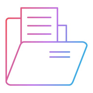 belge simgesi vektör illüstrasyonu