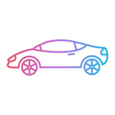 araba simgesi vektör illüstrasyonu